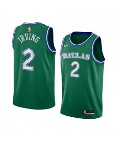 Men's Dallas Mavericks #2 Kyrie Irving Green Classic Edition Stitched Basketball Jersey