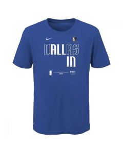 Men's Dallas Mavericks 2021 Blue Playoff Bound Dunk T-Shirt