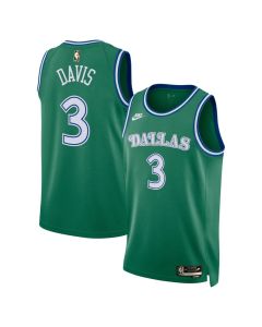 Men's Dallas Mavericks #3 Anthony Davis Green 2025/26 Hardwood Classics Jersey (Green)