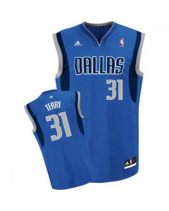 Men's Dallas Mavericks #31 Jason Terry Blue Stitched Jersey