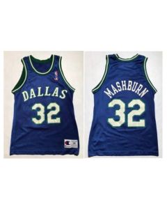 Men's Dallas Mavericks #32 Jamal Mashburn Champion Basketball Stitched Jersey