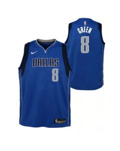 Men's Dallas Mavericks #8 Josh Green Blue Stitched Basketball Jersey