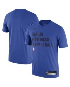 Men's Dallas Mavericks Blue 2023/24 Sideline Legend Performance Practice T-Shirt