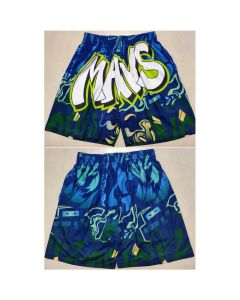 Men's Dallas Mavericks Blue Shorts (Run Small) (Style 2)
