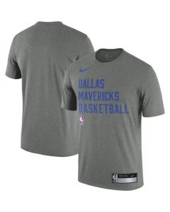 Men's Dallas Mavericks Heather Gray 2023/24 Sideline Legend Performance Practice T-Shirt