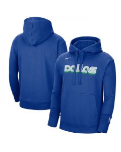 Men's Dallas Mavericks Royal 2022/23 City Edition Essential Pullover Hoodie