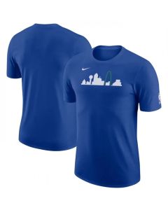 Men's Dallas Mavericks Royal 2022/23 City Edition Essential Warmup T-Shirt