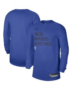 Men's Dallas Mavericks Royal 2023/24 Legend On-Court Practice Long Sleeve T-Shirt