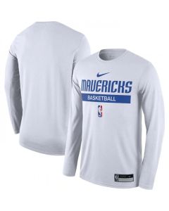 Men's Dallas Mavericks White 2022/23 Legend On-Court Practice Performance Long Sleeve T-Shirt
