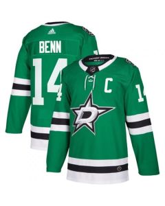 Men's Dallas Stars #14 Jamie Benn Green Stitched NHL Jersey