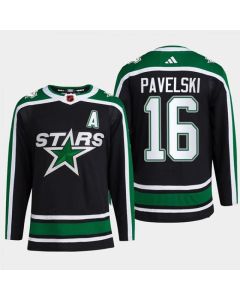 Men's Dallas Stars #16 Joe Pavelski Black 2022-23 Reverse Retro Stitched Jersey