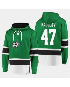 Men's Dallas Stars #47 Alexander Radulov Green Ageless Must-Have Lace-Up Pullover Hoodie