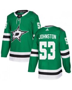 Men's Dallas Stars #53 Wyatt Johnston Green Stitched Jersey