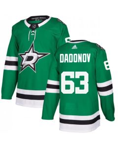 Men's Dallas Stars #63 Evgenii Dadonov Green Stitched Jersey