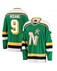 Men's Dallas Stars #9 Mike Modano Green Stitched Jersey