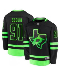 Men's Dallas Stars #91 Tyler Seguin Black 2020/21 Alternate Premier Stitched Jersey