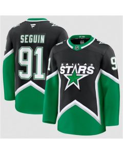 Men's Dallas Stars #91 Tyler Seguin Black 2025-26 Alternate Stitched Hockey Premium Jersey