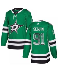 Men's Dallas Stars #91 Tyler Seguin Green Drift Fashion Stitched NHL Jersey