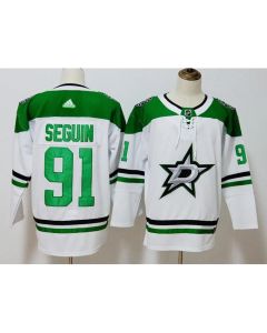 Men's Dallas Stars #91 Tyler Seguin White Stitched NHL Jersey