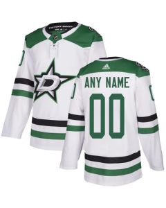 Men's Dallas Stars White Custom Name Number Size NHL Stitched Jersey