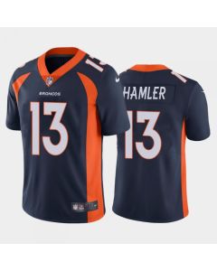 Men's Denver Broncos #13 KJ Hamler Navy Vapor Untouchable Limited Stitched Jersey