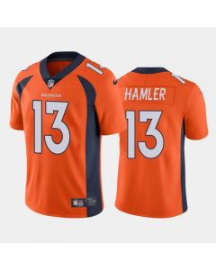 Men's Denver Broncos #13 KJ Hamler Orange Vapor Untouchable Limited Stitched Jersey