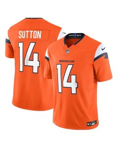 Men's Denver Broncos #14 Courtland Sutton Orange Mile High Collection Vapor F.U.S.E. Limited Jersey (Orange)