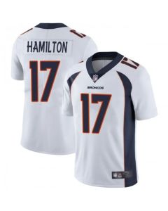 Men's Denver Broncos #17 DaeSean Hamilton White Vapor Untouchable Limited Stitched Jersey