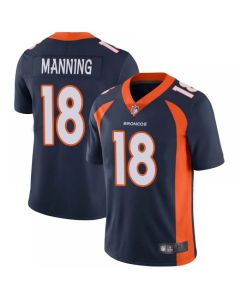 Men's Denver Broncos #18 Peyton Manning Navy Vapor Untouchable Limited Stitched NFL Jersey