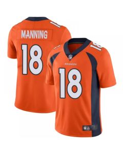 Men's Denver Broncos #18 Peyton Manning Orange Vapor Untouchable Limited Stitched NFL Jersey