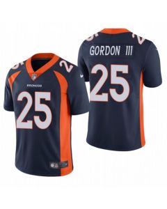 Men's Denver Broncos #25 Melvin Gordon III Navy Vapor Untouchable Limited Stitched Jersey
