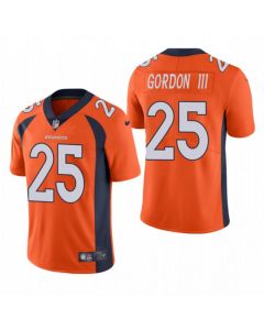Men's Denver Broncos #25 Melvin Gordon III Orange Vapor Untouchable Limited Stitched Jersey
