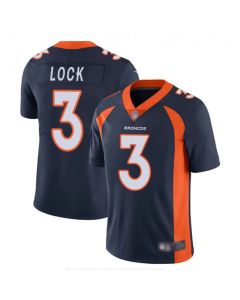 Men's Denver Broncos #3 Drew Lock Navy 2019 Vapor Untouchable Stitched NFL Jersey