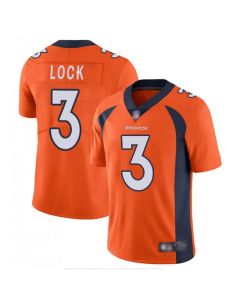 Men's Denver Broncos #3 Drew Lock Orange 2019 Vapor Untouchable Stitched NFL Jersey