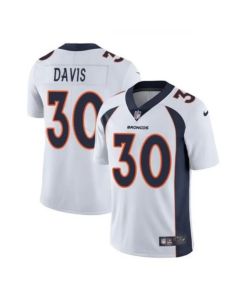 Men's Denver Broncos #30 Terrell Davis White Vapor Untouchable Limited Stitched Jersey