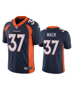 Men's Denver Broncos #37 Marlon Mack Navy Vapor Untouchable Stitched Jersey