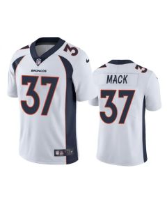 Men's Denver Broncos #37 Marlon Mack White Vapor Untouchable Stitched Jersey