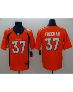 Men's Denver Broncos #37 Royce Freeman Orange Vapor Untouchable Limited NFL Stitched Jersey