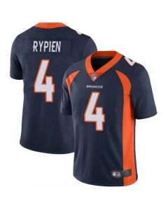 Men's Denver Broncos #4 Brett Rypien Navy Vapor Untouchable Limited Stitched Jersey