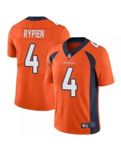 Men's Denver Broncos #4 Brett Rypien Orange Vapor Untouchable Limited Stitched Jersey