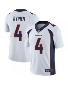 Men's Denver Broncos #4 Brett Rypien White Vapor Untouchable Limited Stitched Jersey