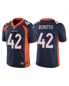 Men's Denver Broncos #42 Nik Bonitto Navy Vapor UntouchableStitched Jersey