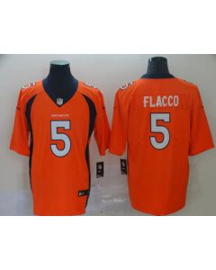 Men's Denver Broncos #5 Joe Flacco Orange 2019 NFL Draft Vapor Untouchable Limited Stitched NFL Jersey
