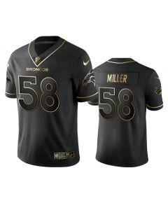 Men's Denver Broncos #58 Von Miller 2019 Black Golden Edition Limited Stitched NFL Jersey