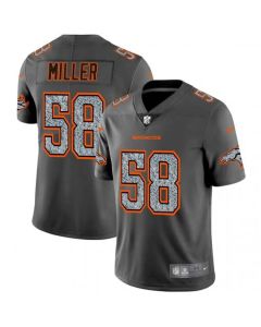 Men's Denver Broncos #58 Von Miller 2019 Gray Fashion Static Limited Stitched NFL Jersey
