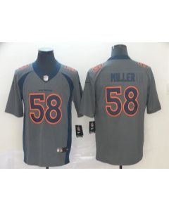 Men's Denver Broncos #58 Von Miller Gray Inverted Legend Stitched NFL Jersey