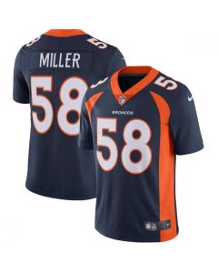Men's Denver Broncos #58 Von Miller Navy Vapor Untouchable Limited Stitched NFL Jersey