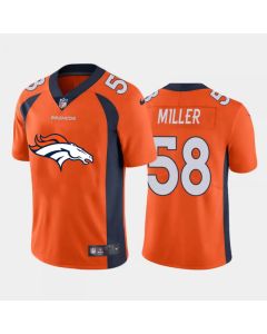 Men's Denver Broncos #58 Von Miller Orange 2020 Team Big Logo Limited Stitched Jersey