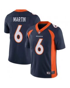 Men's Denver Broncos #6 Sam Martin Navy Vapor Untouchable Limited Stitched Jersey