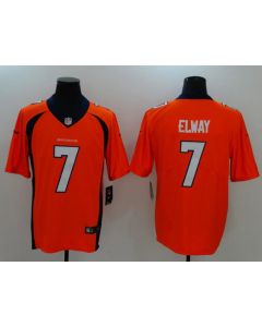 Men's Denver Broncos #7 John Elway Orange Vapor Untouchable Player Limited Jersey